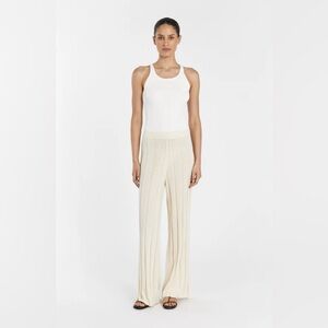 DISSH Cream Wide Leg Pants